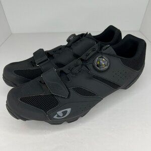 Giro Mens Black Solid Cylinder II Soltero Boa Leather Size 13.5 Cycling Shoes